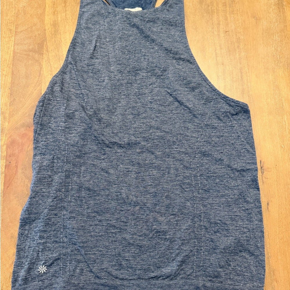 Athleta Women's Heather Blue Muscle Tee